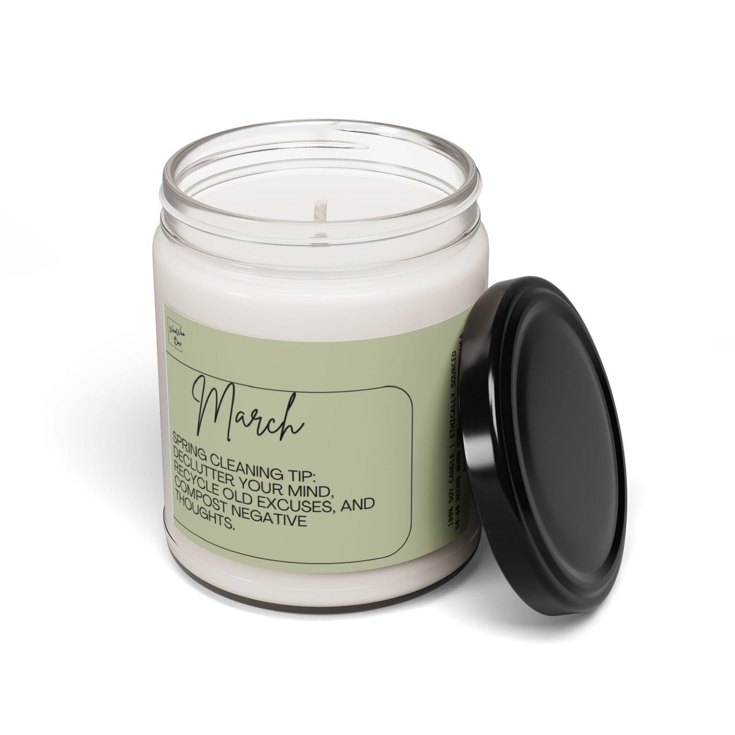 March Scented Soy Candle, 9oz