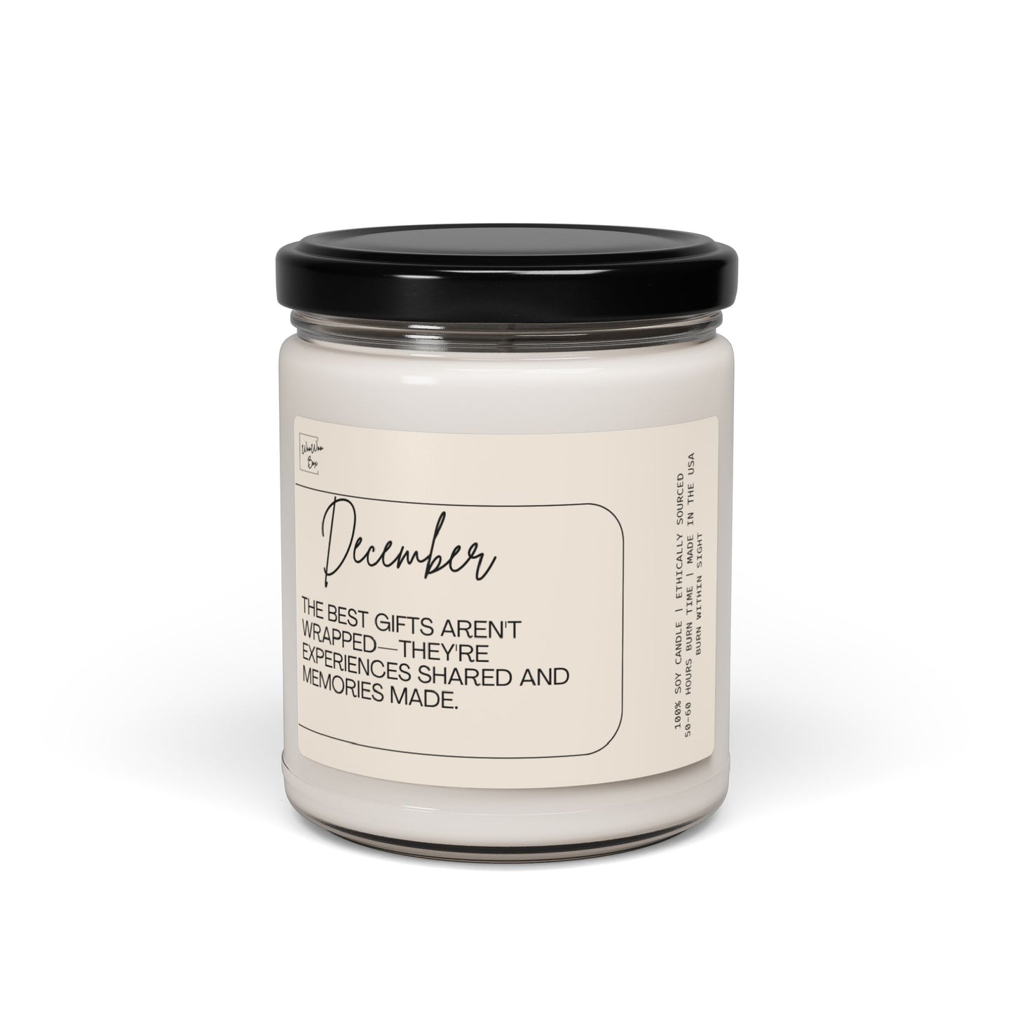 December Scented Soy Candle, 9oz