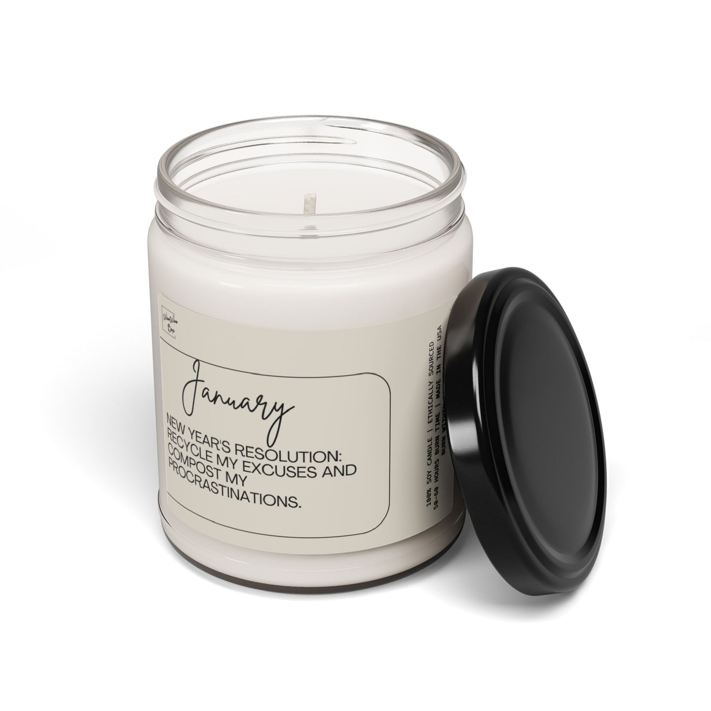 January Scented Soy Candle, 9oz