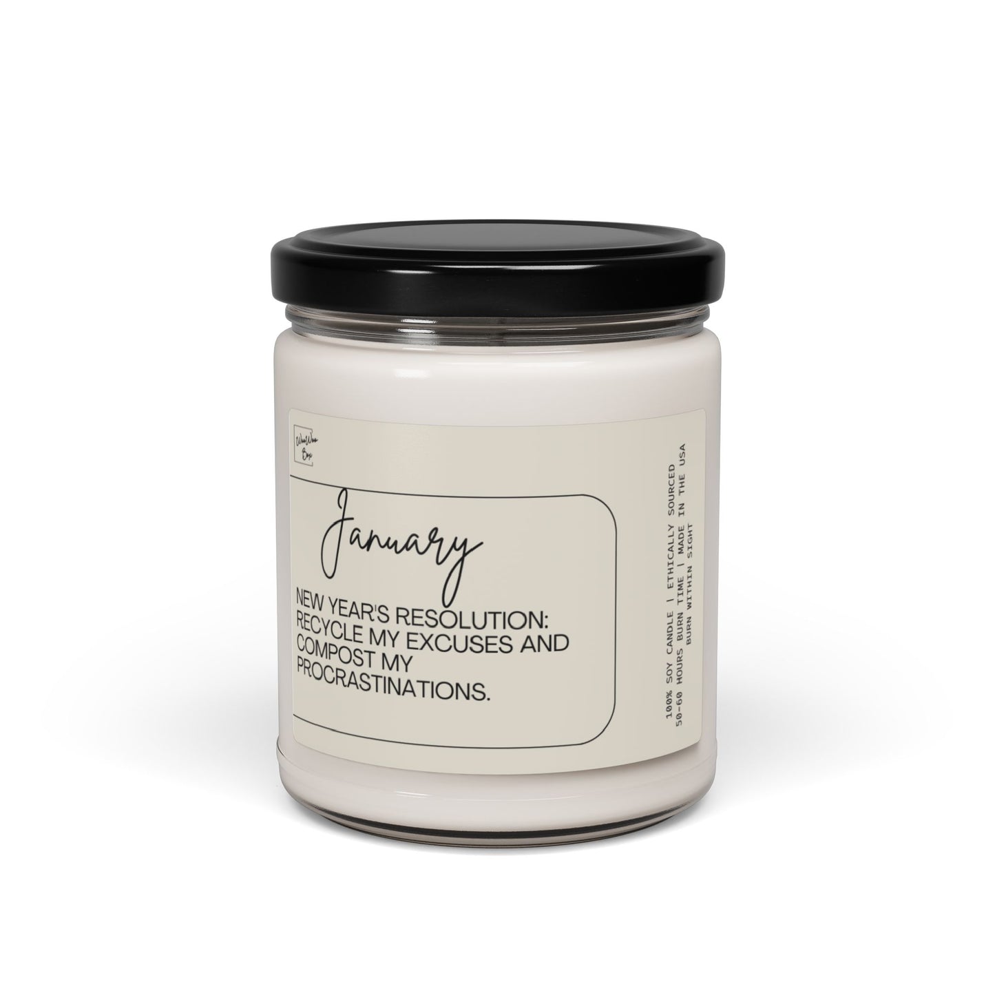 January Scented Soy Candle, 9oz