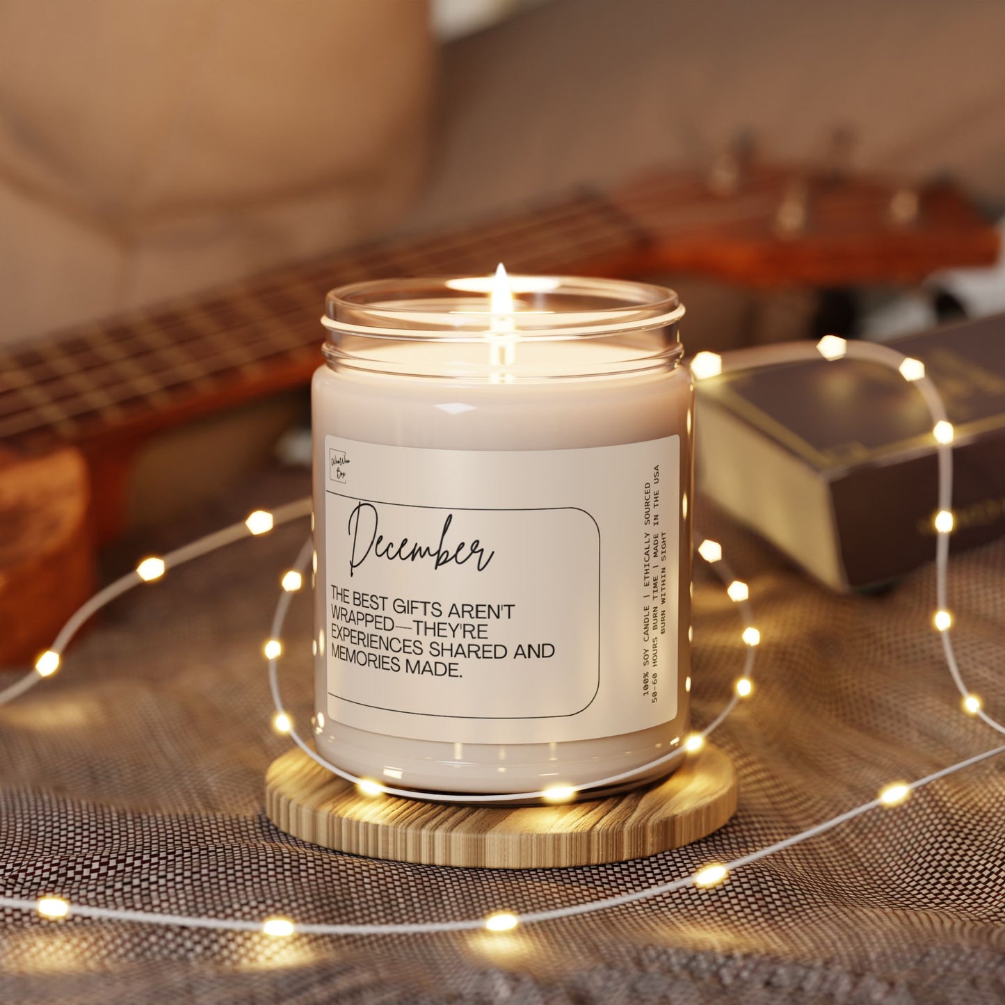 December Scented Soy Candle, 9oz