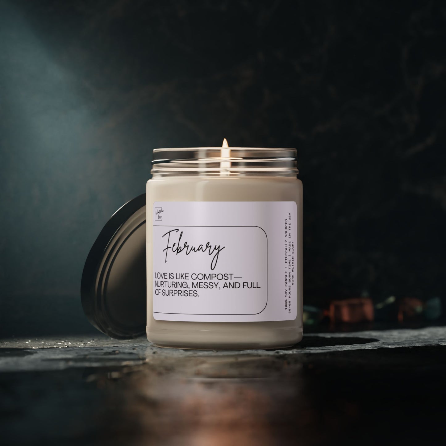 February Scented Soy Candle, 9oz