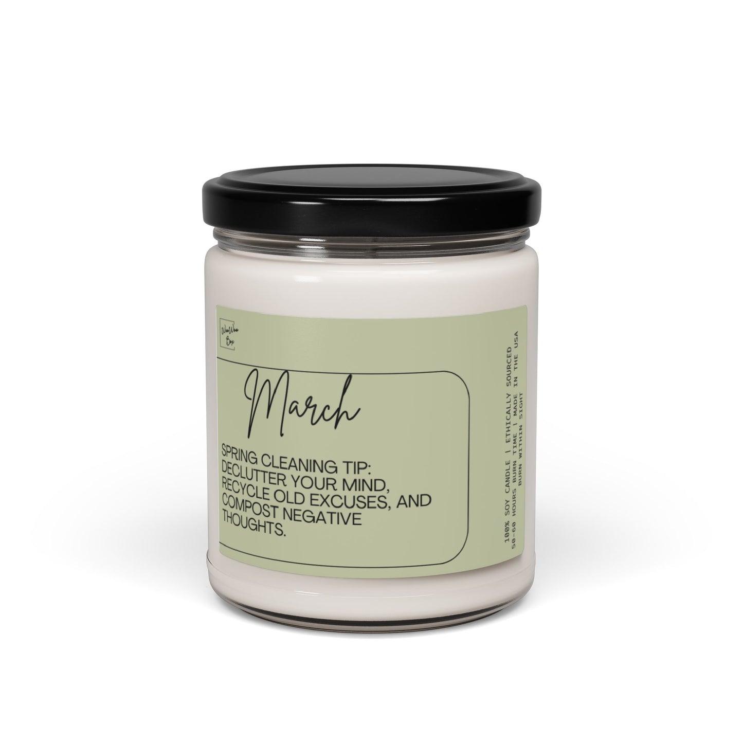 March Scented Soy Candle, 9oz